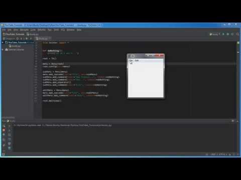 Python GUI with Tkinter - 10 - Creating a Toolbar