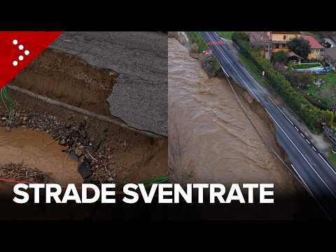 Maltempo colpisce la Calabria: strade sventrate a Cosenza. Residenti spalano il fango dai cortili