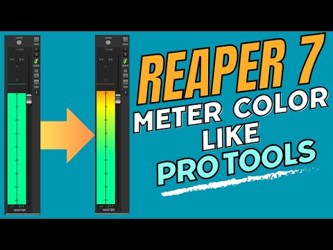 Update Reaper Meter Colors To Look Like Pro Tools (Free Download)