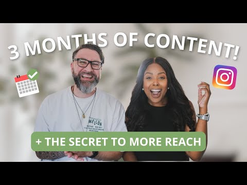 Struggling to stay consistent on Instagram? Do this to plan, create + schedule 3 MONTHS of content.