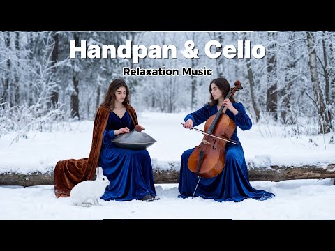 βοΈWinter Sleep Music | Handpan & Cello in Yosemite Valley Snow (1-Hour Healing)