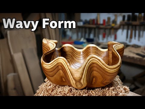 The Wood Chose This Shape — Wavy Handcrafted Bowl