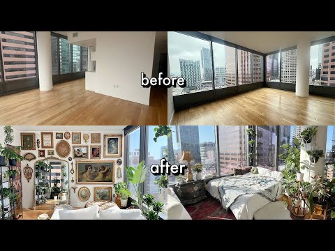Downtown LA Apartment Transformation | Bohemian Jungle X Thrifted Antique Maximalism