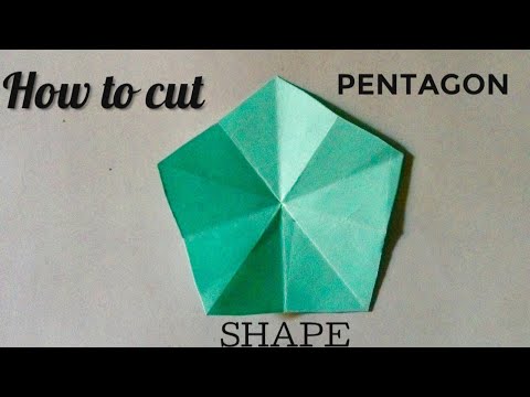 How to cut PENTAGON SHAPE I DIY I PENTAGON I PAPER PENTAGON I PENTAGON SHAPE I CREATING CRAFTING