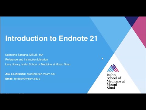 Introduction to EndNote 21