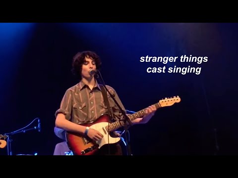 the stranger things cast singing (compilation)