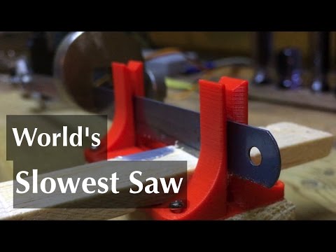Mildly Interesting! Building The World's Slowest Saw