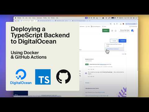 Deploying a TypeScript backend to DigitalOcean using Docker & GitHub Actions