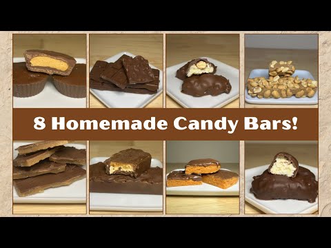 8 Irresistible Homemade Candy Bars You'll Want to Make!!
