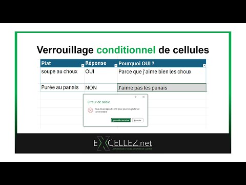 Verrouillage conditionnel de cellules: c'est possible avec Excel