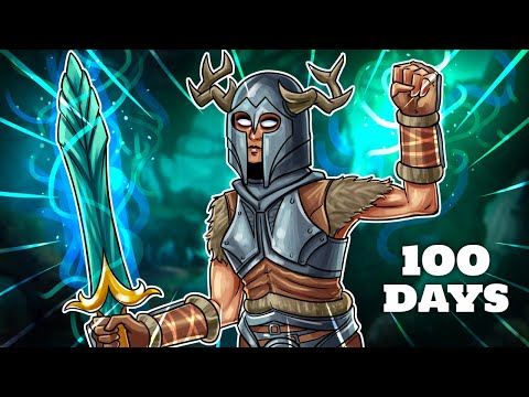 I Spent 100 Days In Skyrim Legendary Difficulty Becoming An Alteration Spellsword (Skyrim Movie)