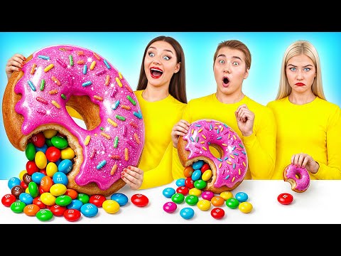 Большая, Средняя или Маленькая Тарелка Челлендж | Удивительные Кухонные Трюки от Bubba DO Challenge