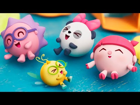 ЗАМРИ! Малышарики идут в детский сад - НОВАЯ СЕРИЯ мультфильм для малышей