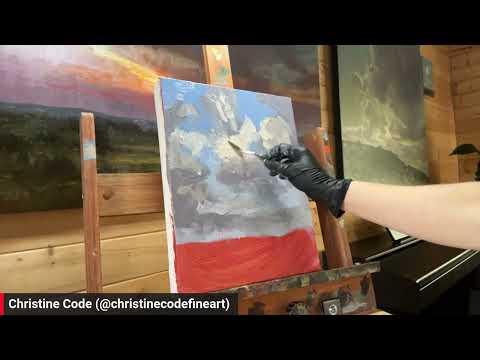 How to Paint Moody Skies with Christine Code