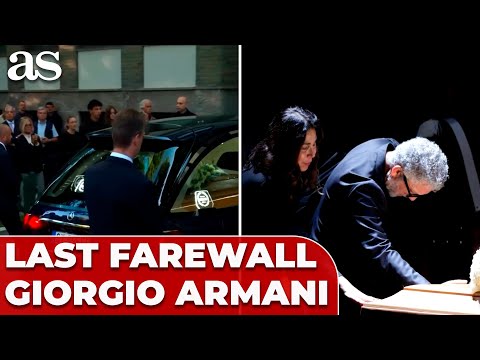 LAST FAREWELL to GIORGIO ARMANI in MILAN: crowds pay TRIBUTE as he lies in state