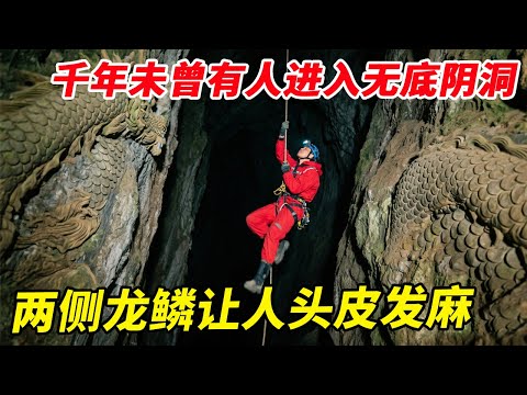 千年未曾有人进入的无底阴洞，两侧全是龙鳞纹！怎料尽头确实如此不堪【户外小北哥】
