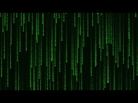 Falling Green Pixels - 1 Hour Matrix Effect TV Screensaver and Live Wallpaper 4K