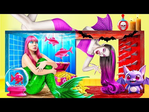 ヴァンパイヤvsマーメイド！シークレットルームを作った！