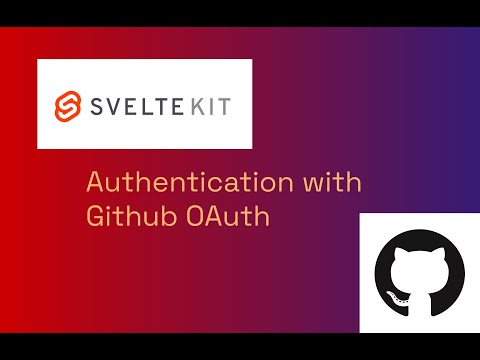 SvelteKit Authentication with Github OAuth  - Tom Wilson