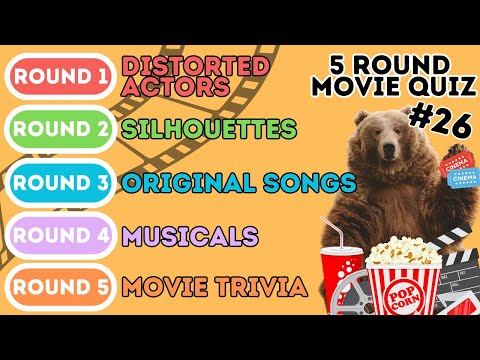 The 5 Round Movie Quiz | Distorted Actors, Silhouettes, Original Songs, Musicals & Trivia (26)