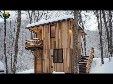 Step By Step: A Man Builds A Handcrafted House From Recycled Pallet Wood