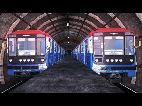 FOLLOWING ANOTHER TRAIN IN THE DISTANCE AND TRYING TO CATCH IT! - GARRY'S MOD METROSTROY