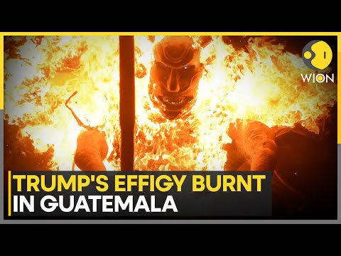 'Burning Of The Devil': Trump-Themed Pinata Set on Fire in Guatemala | WION News