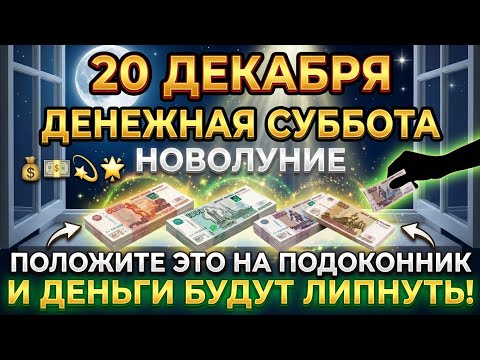 20 декабря - Денежное НОВОЛУНИЕ, Положите это на подоконник и деньги будут липнуть к рукам