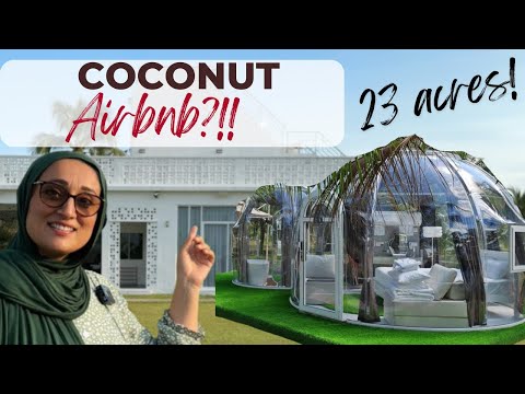 FIRST EVER COCONUT AIRBNB?! 😱 | LUXURY |FARM TOUR | HOLIDAY 🇲🇾
