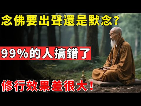 念佛要出聲還是默念？99%的人搞錯了，修行效果差很大！#佛光心境#佛陀#佛學#佛教#禪修#佛法智慧#佛教故事#佛教文化