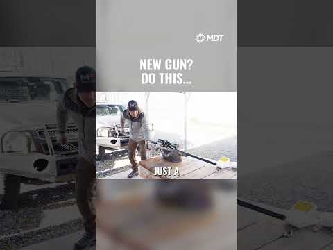 First thing you should do with a new rifle