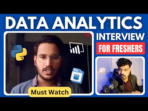 Data Analyst Live Interview for Fresher | Must Watch - 2024 #datascience #dataanalytics