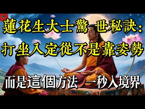 蓮花生大士驚世秘訣：打坐入定從不是靠姿勢，而是這個方法，一秒入境界！|佛教 |佛學知識|修心修行|禪悟人生 |南無阿彌陀佛|養生|談佛心安