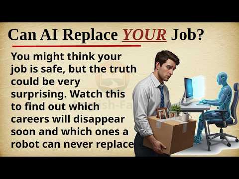 Can AI Replace Your Job? || 🤖💼 Learn English Through Story Level 2 || Graded Reader 🎧
