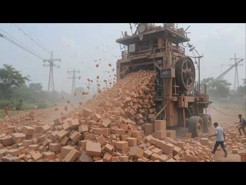 Hard Process of Pakistani Industry - Bricks Production Factory