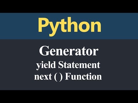 Generator Function Yield Statement and Next Function in Python (Hindi)