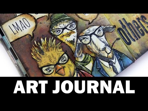 Art Journal | using distress oxide inks