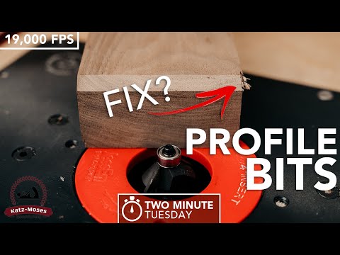3 Tips on Using Router Edge Profile Bits - 2 ish Minute Tuesday - With 19,000 FPS HD Video