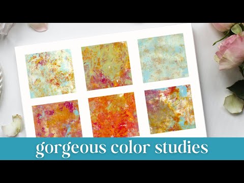 How I’m doing color studies in 2025 | Mixed Media Art Tutorial