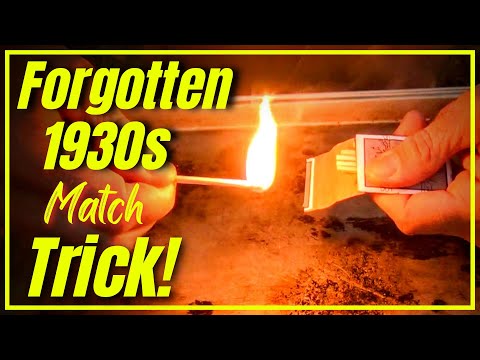 🔥 "Forgotten 1930s Match Trick!"