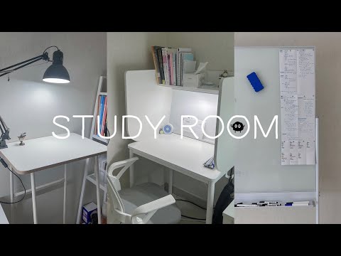 자취방 독서실로 꾸미는 vlogㅣ화이트톤ㅣ공부방ㅣroom makeover ˖♡ ⁺