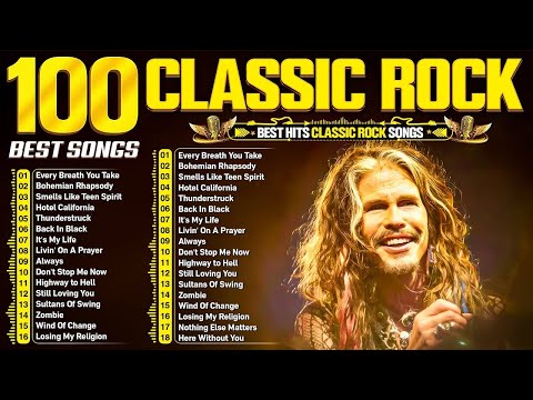 Aerosmith, Bon Jovi, AC/DC, Metallica, Nirvana, Queen 🔥 Classic Rock Songs 70s 80s 90s Full Album #1