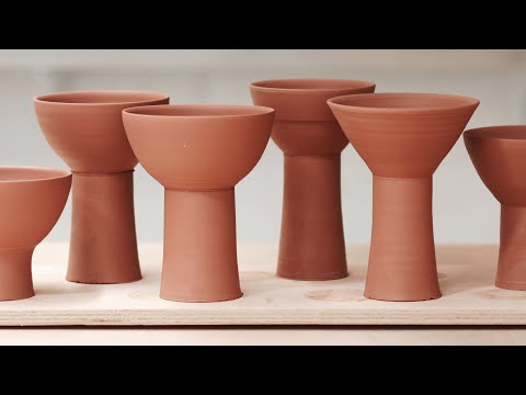 Throwing & Trimming Pottery Goblets