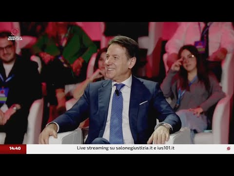 Giuseppe Conte intervistato da Paolo Liguori al “Salone della Giustizia”