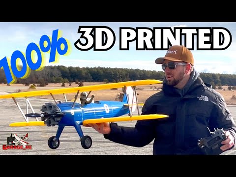 3D Printing is the FUTURE! RC PT-17 Stearman is cheap & AMAZING!!