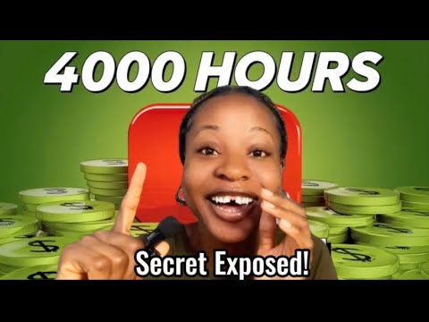 How to Get 4,000 Watch Hours FAST (The Real Secret No One Is Telling You!)