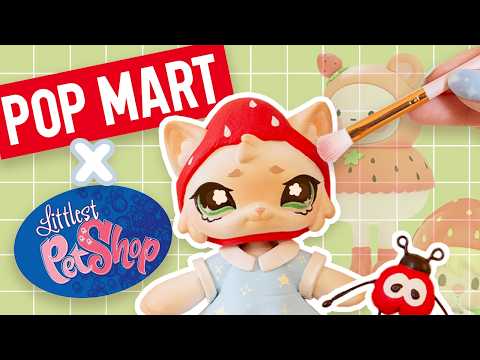 Creating an LPS Strawberry Cat POP MART Style Art Toy