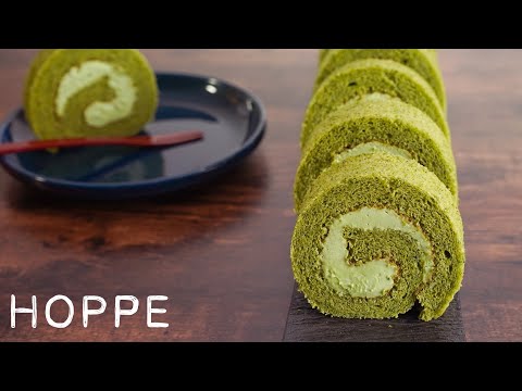 かんたん抹茶ロールケーキの作り方 Matcha Roll Cake HOPPE