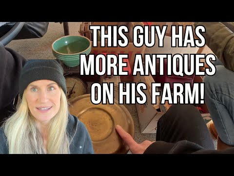 More Antiques on the Farm! Vintage Flea Market Adventure – Shop With Me!