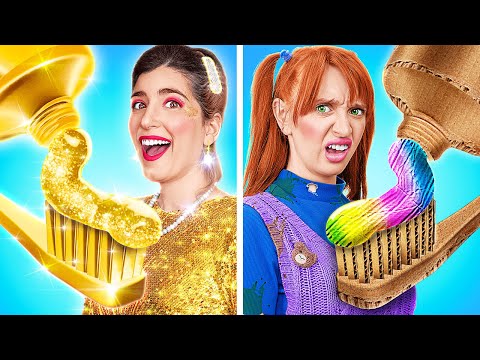 MAMAN PAUVRE VS MAMAN RICHE | Des Situations Parentales de Riches VS de Pauvres Par 123GO! CHALLENGE